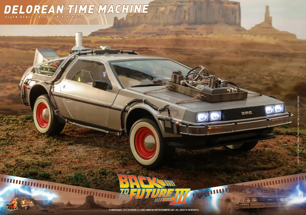 DeLorean Time Machine Back to the Future III - HOT TOYS