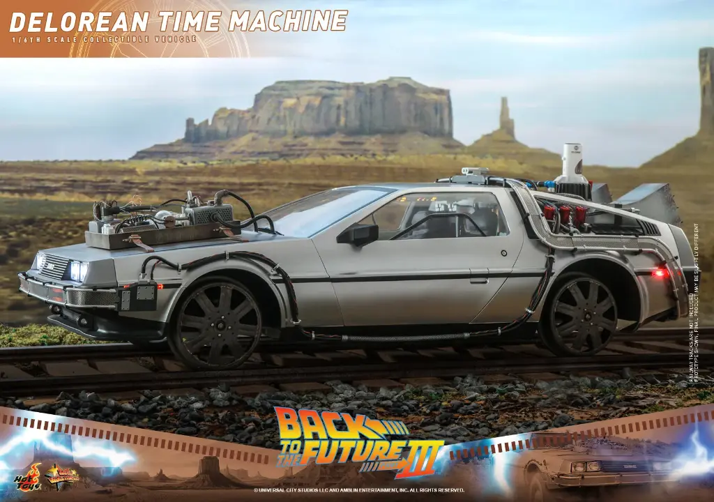 DeLorean Time Machine Back to the Future III - HOT TOYS
