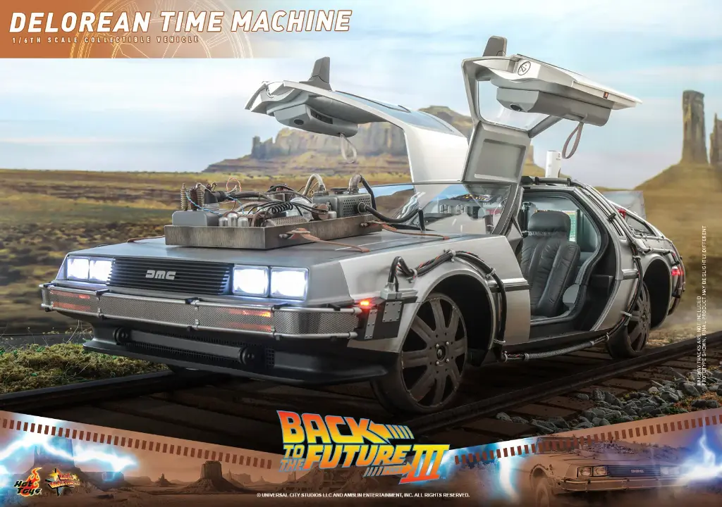 DeLorean Time Machine Back to the Future III - HOT TOYS