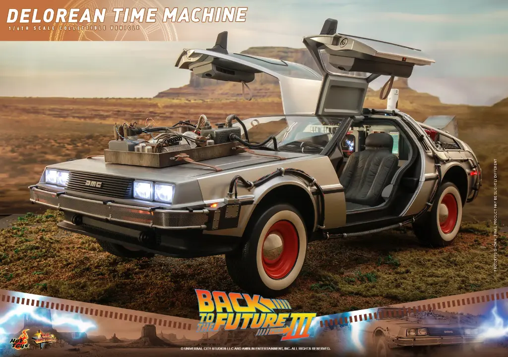 DeLorean Time Machine Back to the Future III - HOT TOYS