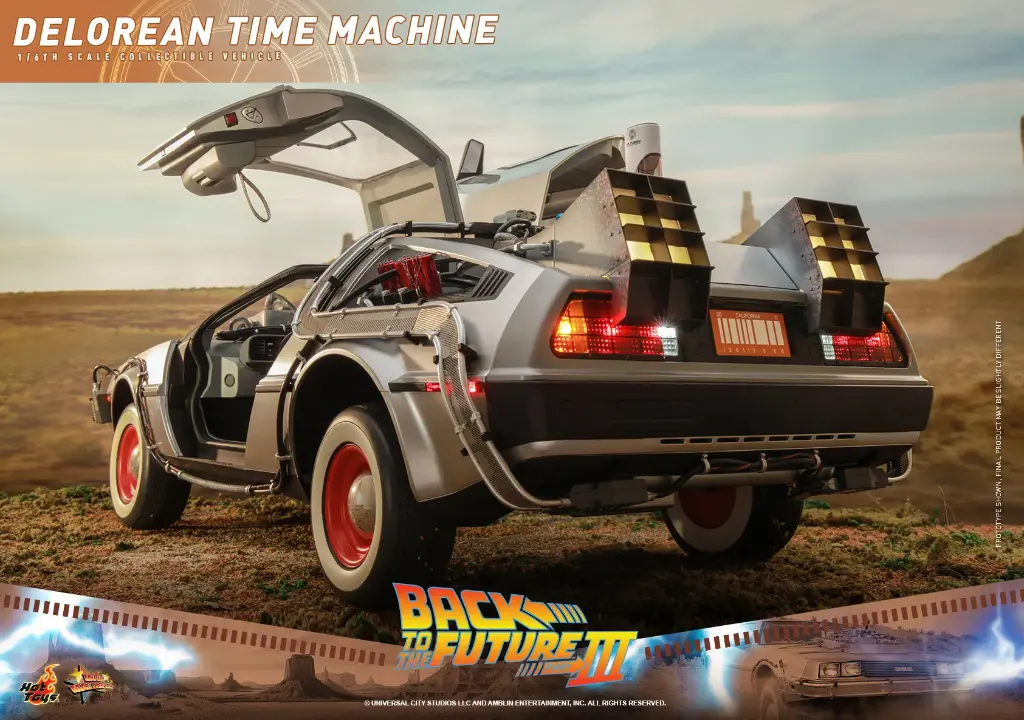 DeLorean Time Machine Back to the Future III - HOT TOYS