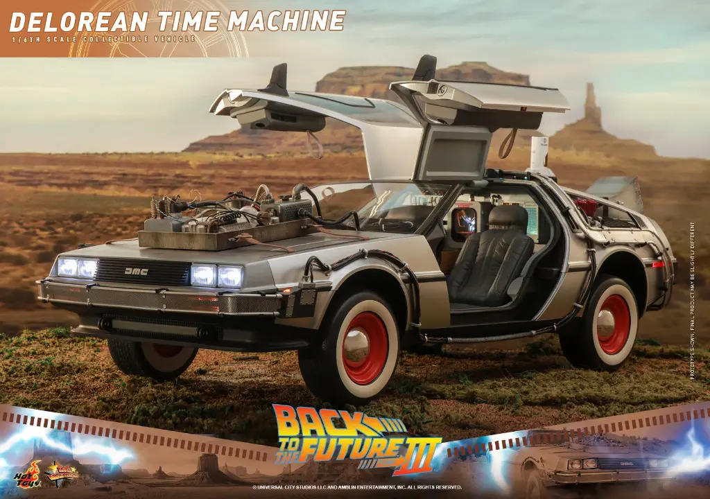 DeLorean Time Machine Back to the Future III - HOT TOYS