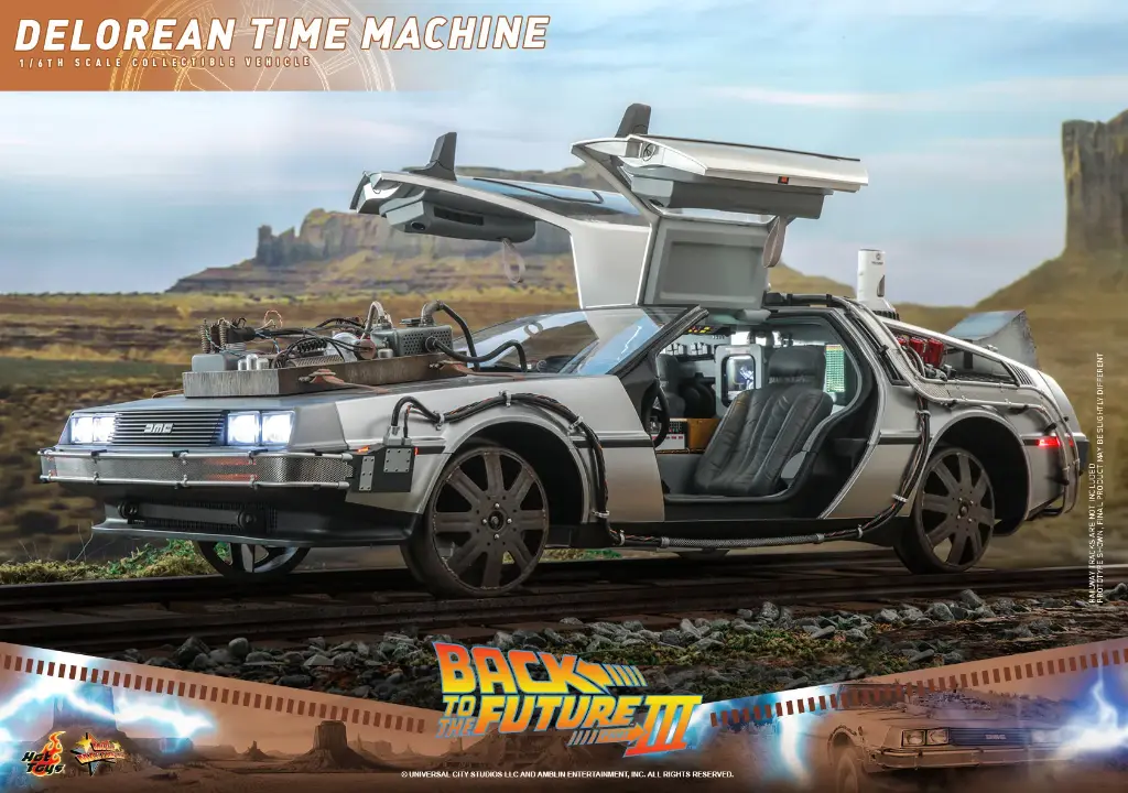 DeLorean Time Machine Back to the Future III - HOT TOYS