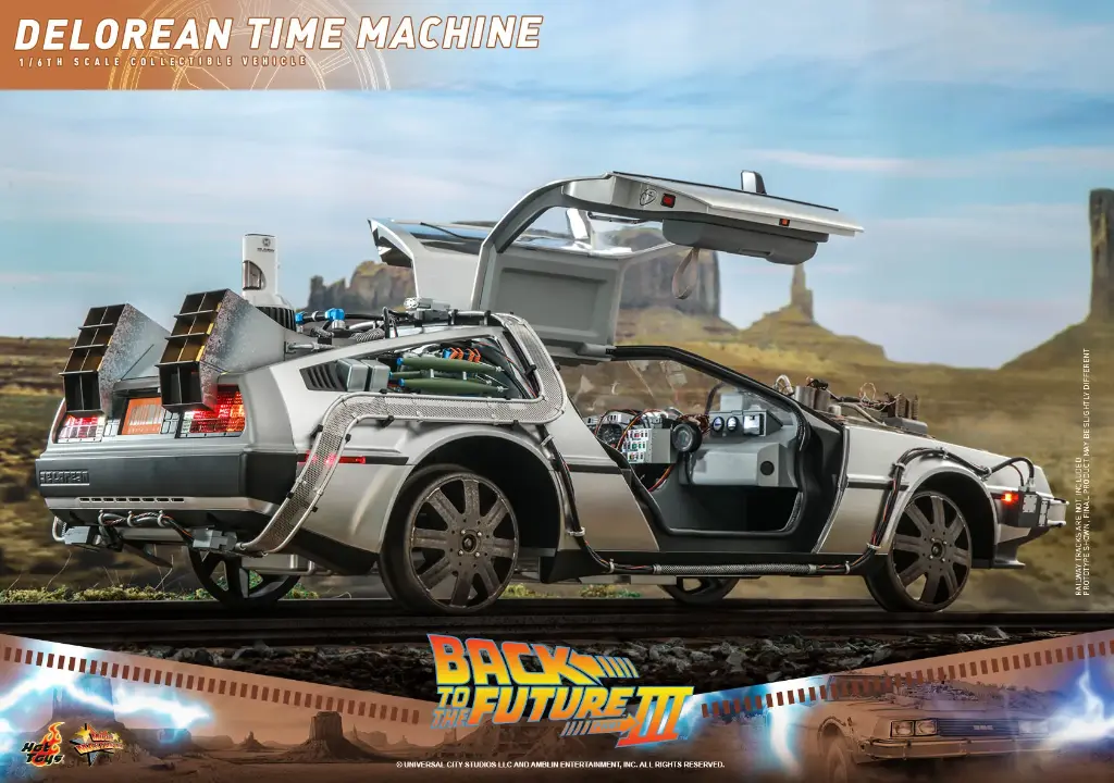 DeLorean Time Machine Back to the Future III - HOT TOYS