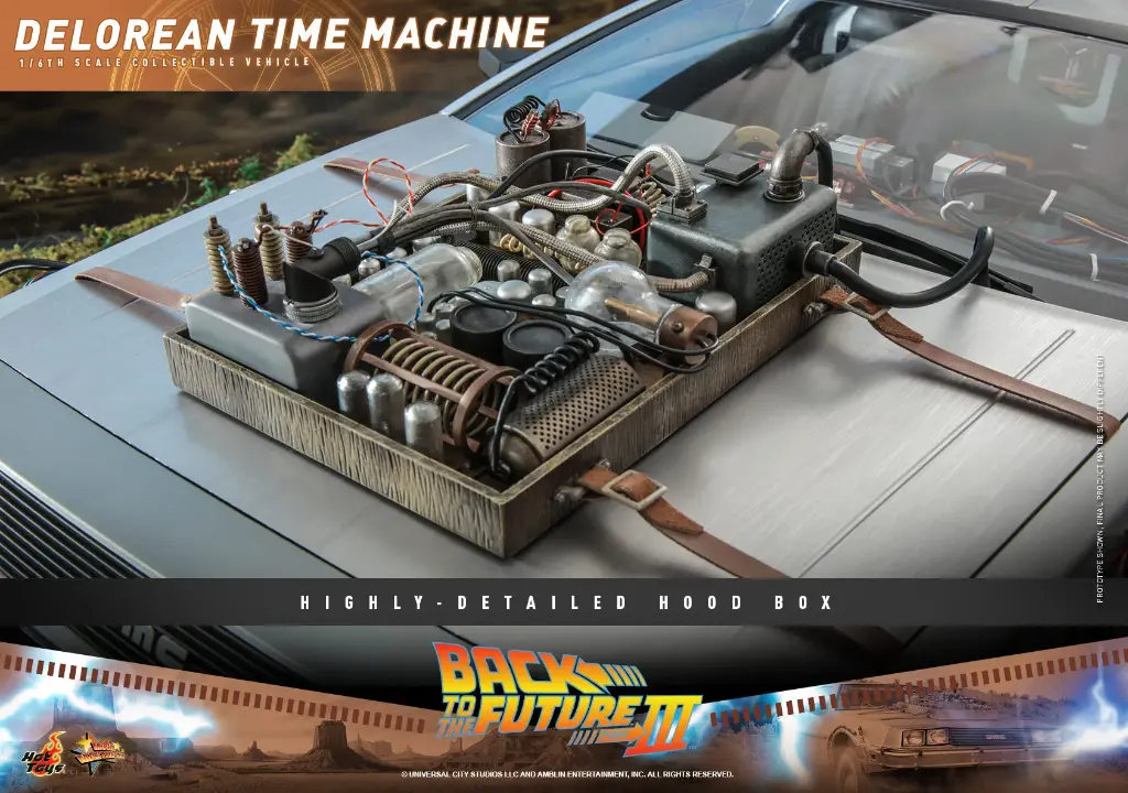 DeLorean Time Machine Back to the Future III - HOT TOYS