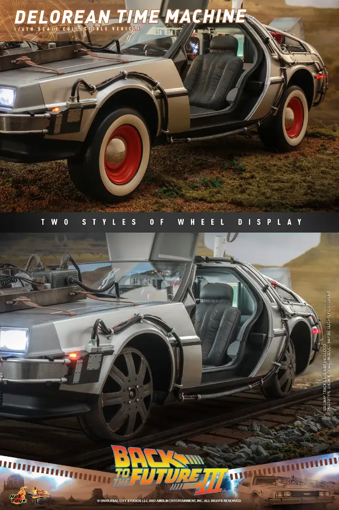 DeLorean Time Machine Back to the Future III - HOT TOYS