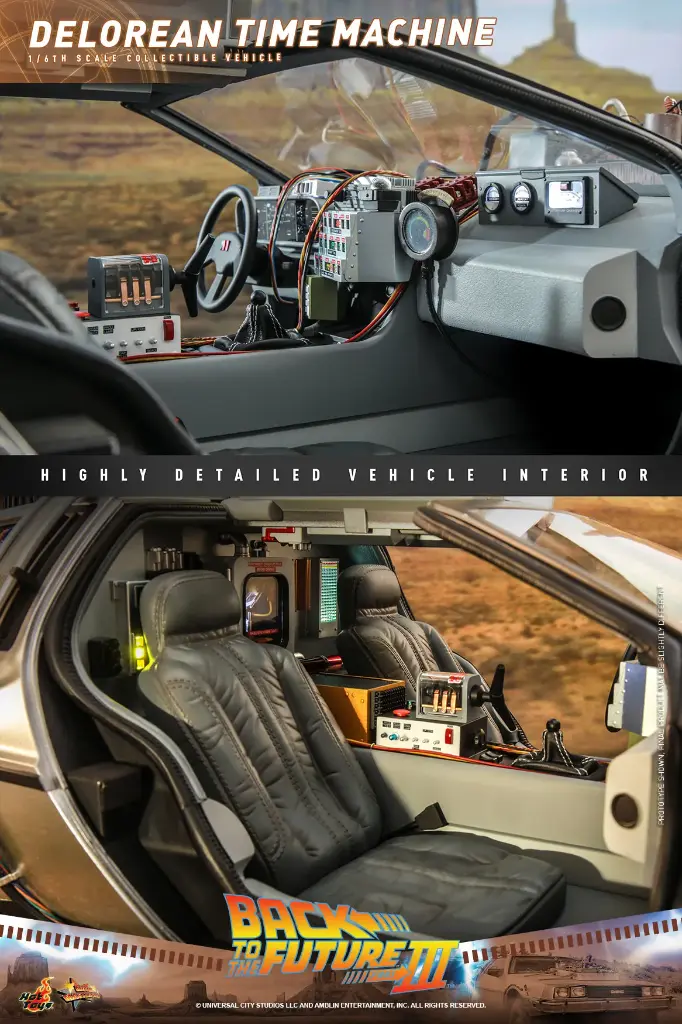 DeLorean Time Machine Back to the Future III - HOT TOYS