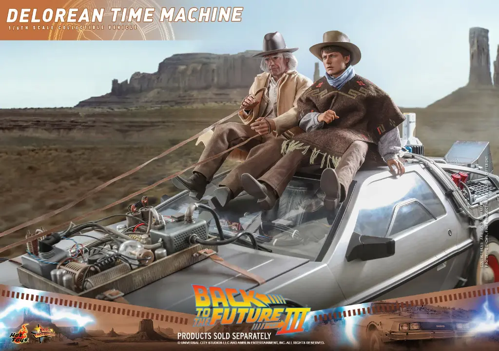 DeLorean Time Machine Back to the Future III - HOT TOYS