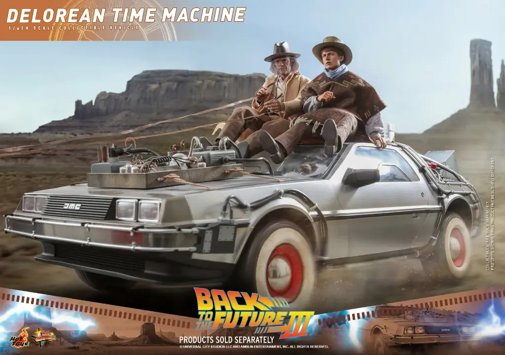 DeLorean Time Machine Back to the Future III - HOT TOYS