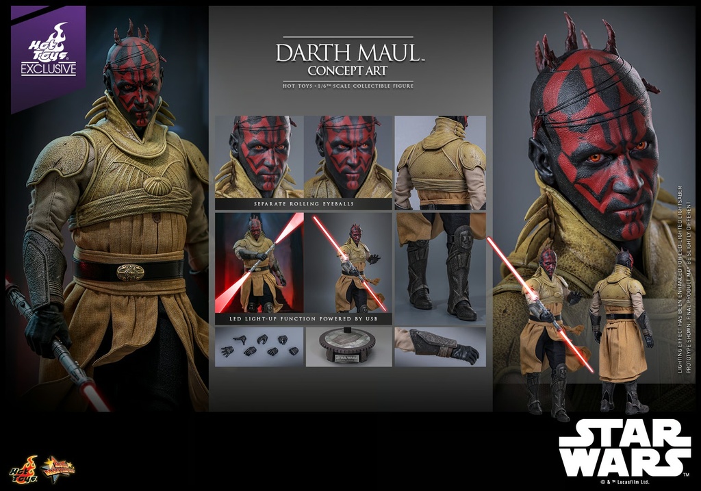 Darth Maul (Concept Art) EXCLUSIVE  "Star Wars: Episode I The Phantom Menace" HOT TOYS – PREVENTA 