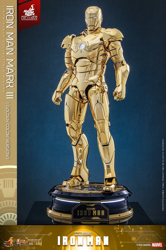Iron Man Mark III (Golden Color Version) EXCLUSIVE  "Iron Man III" HOT TOYS – PREVENTA