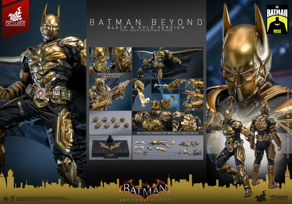 Batman Beyond (Black and Gold Version) EXCLUSIVE  "Batman: Arkham Knight" HOT TOYS – PREVENTA 