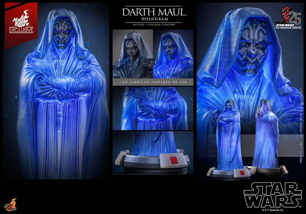Darth Maul Hologram EXCLUSIVE  "Star Wars: The Phantom Menace " HOT TOYS – PREVENTA