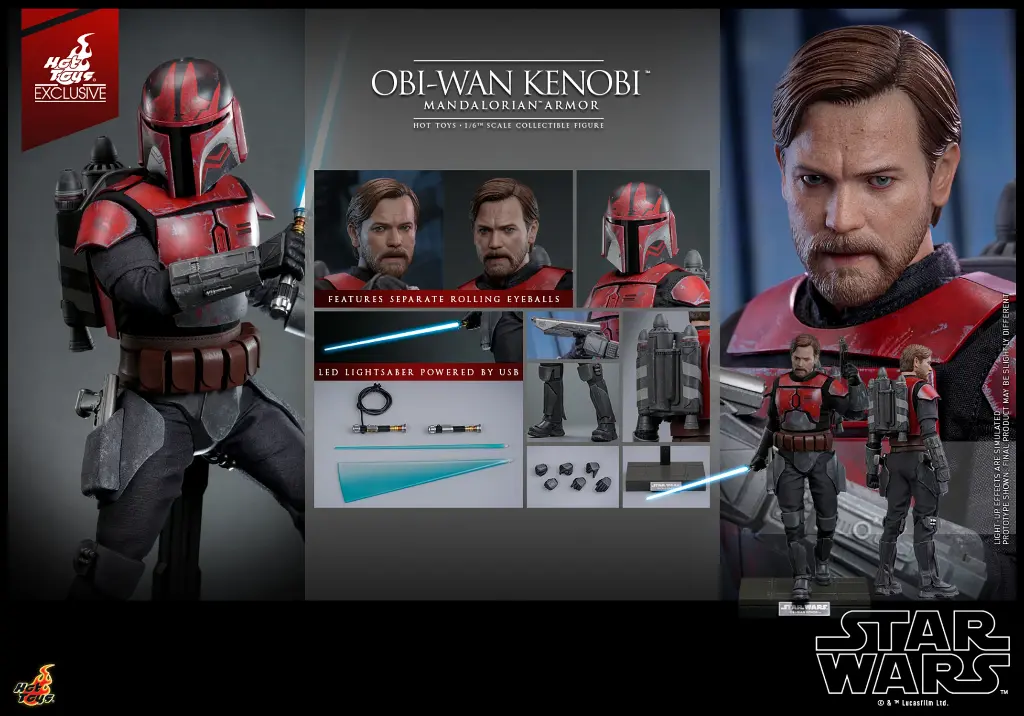 Obi-Wan Kenobi (Mandalorian Armor) EXCLUSIVE  "Star Wars: The Clone Wars" HOT TOYS – PREVENTA
