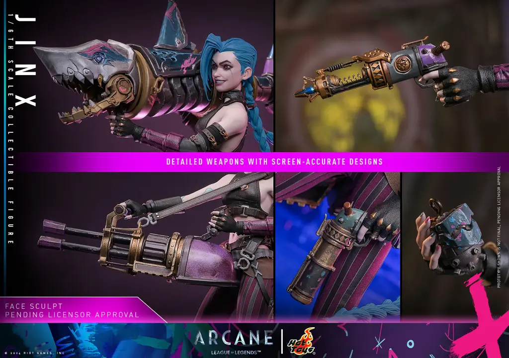 Jinx Arcane League of Leguends - HOT TOYS - PREVENTA 