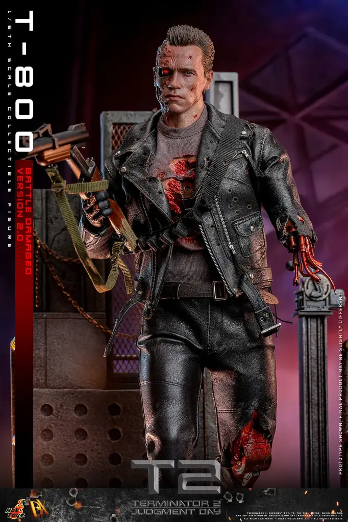 T-800 (Battle Damaged Version 2.0) "Terminator 2: Judgment Day" - HOT TOYS - PREVENTA