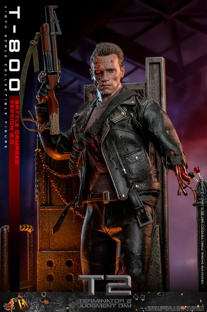 T-800 (Battle Damaged Version 2.0) "Terminator 2: Judgment Day" - HOT TOYS - PREVENTA
