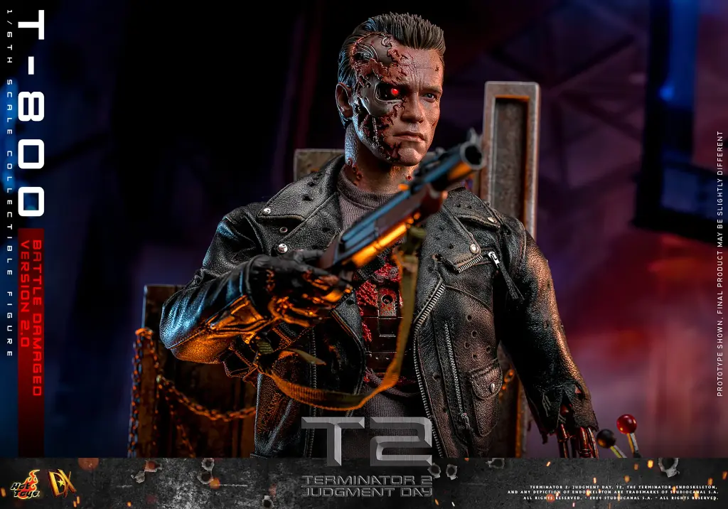 T-800 (Battle Damaged Version 2.0) "Terminator 2: Judgment Day" - HOT TOYS - PREVENTA