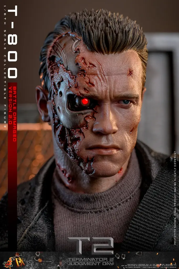 T-800 (Battle Damaged Version 2.0) "Terminator 2: Judgment Day" - HOT TOYS - PREVENTA