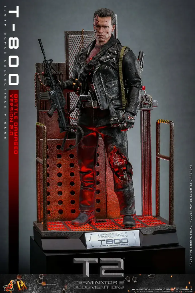 T-800 (Battle Damaged Version 2.0) "Terminator 2: Judgment Day" - HOT TOYS - PREVENTA
