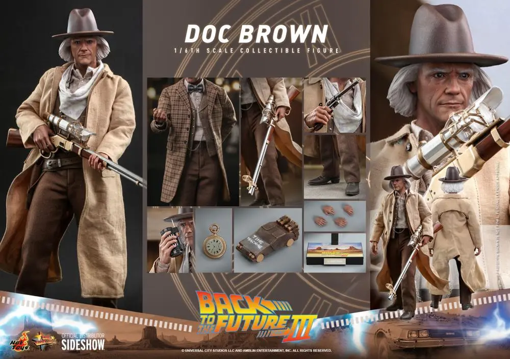 Doc Brown Back to the Future Part III - HOT TOYS