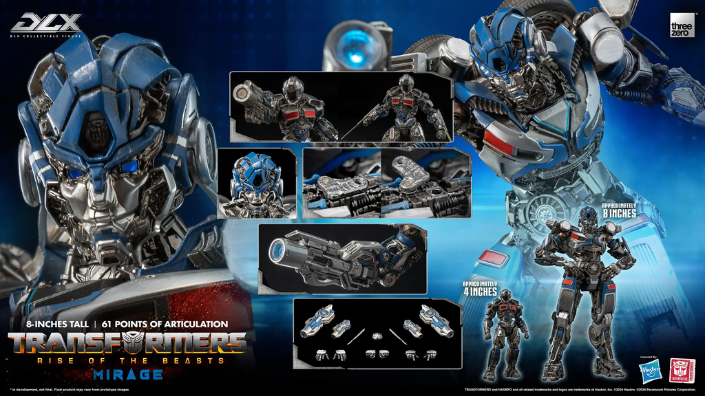 MIRAGE Transformers The Rise of the Beasts DLX THREEZERO -  THREEZERO – PREVENTA
