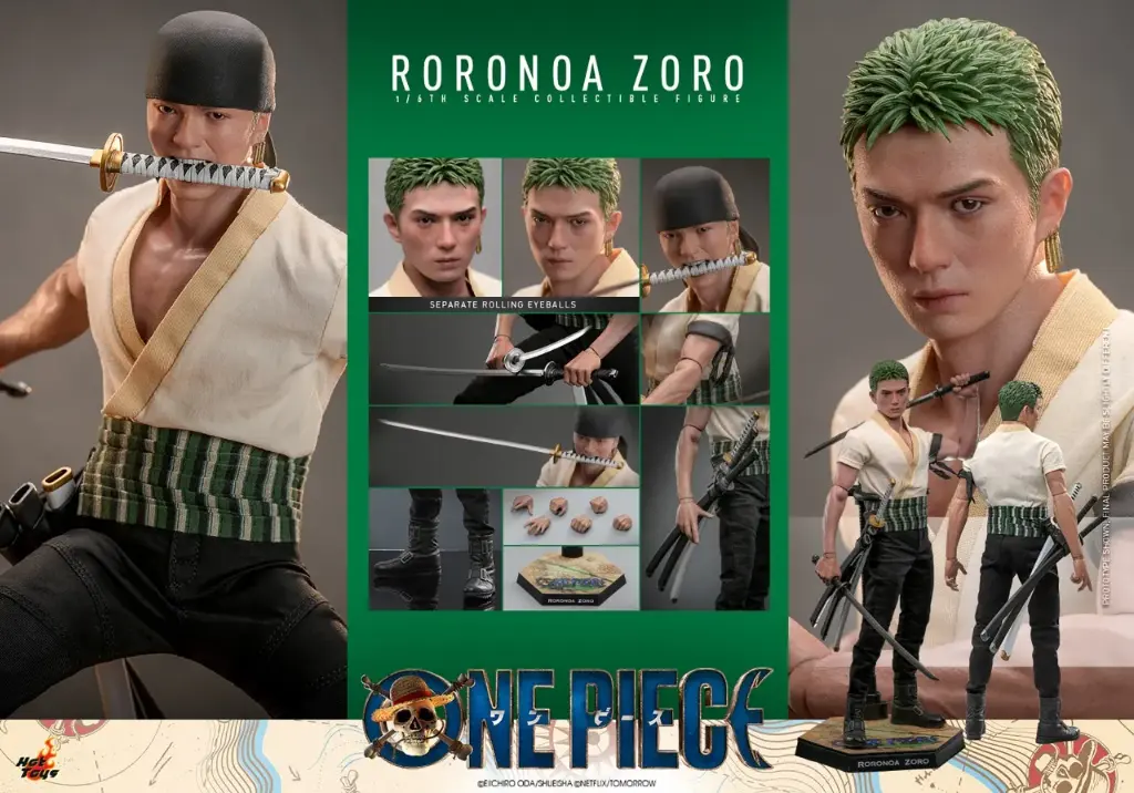 Roronoa Zoro One Piece Sixth Scale - HOT TOYS - PREVENTA