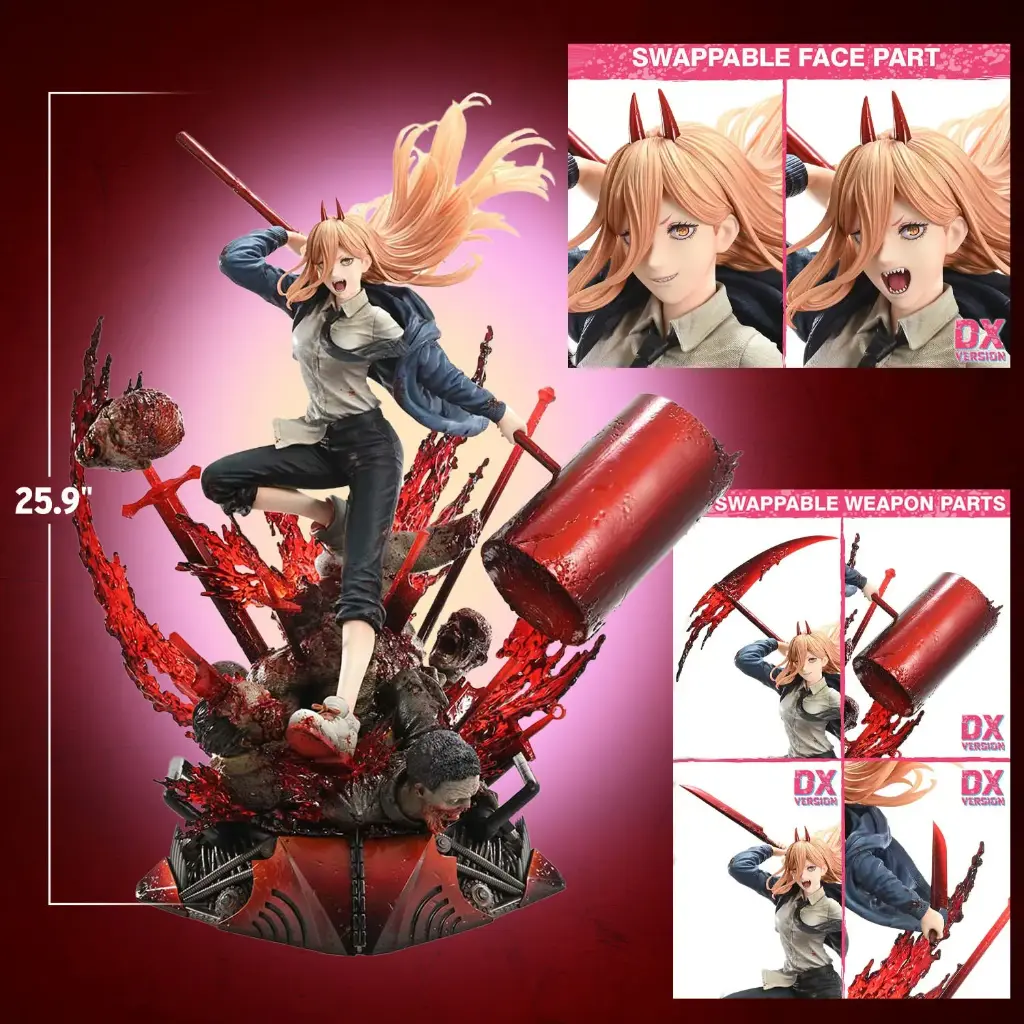 Power Quarter Scale Statue Deluxe Version "CHAINSAW MAN !" PRIME 1 - PREVENTA 