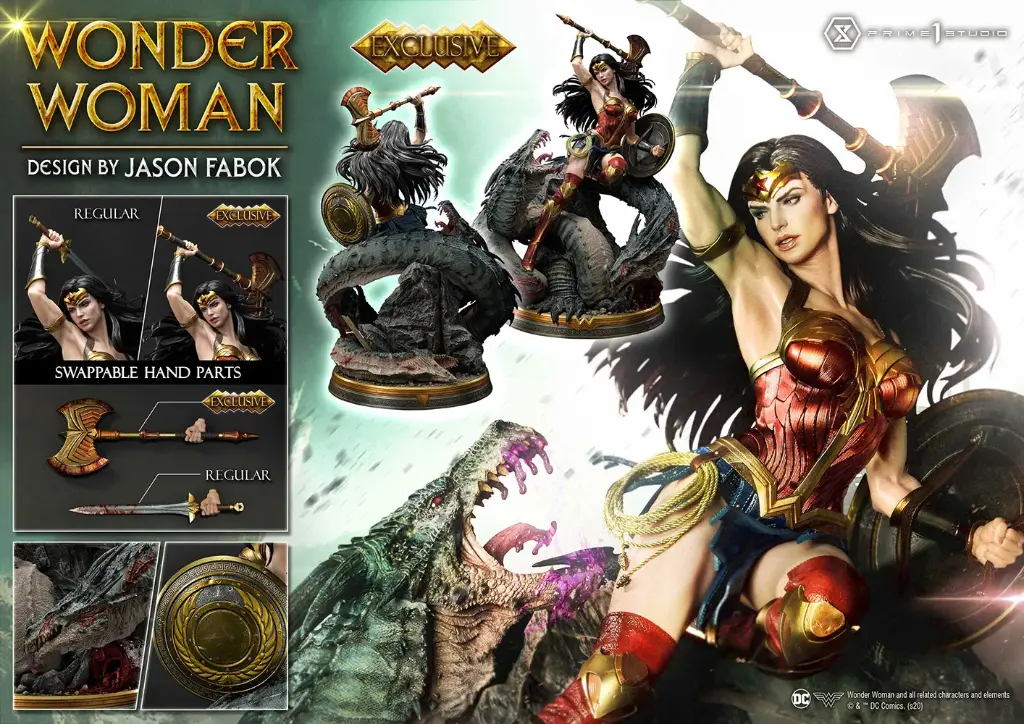 Wonder Woman VS Hydra 1:3 Scale Statue Exclusive - PRIME 1