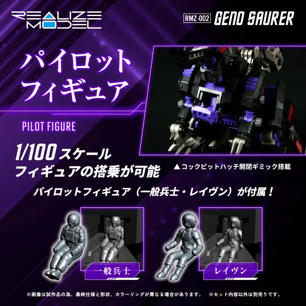 Zoids Realize Model RMZ-002 Geno Saurer 1/100