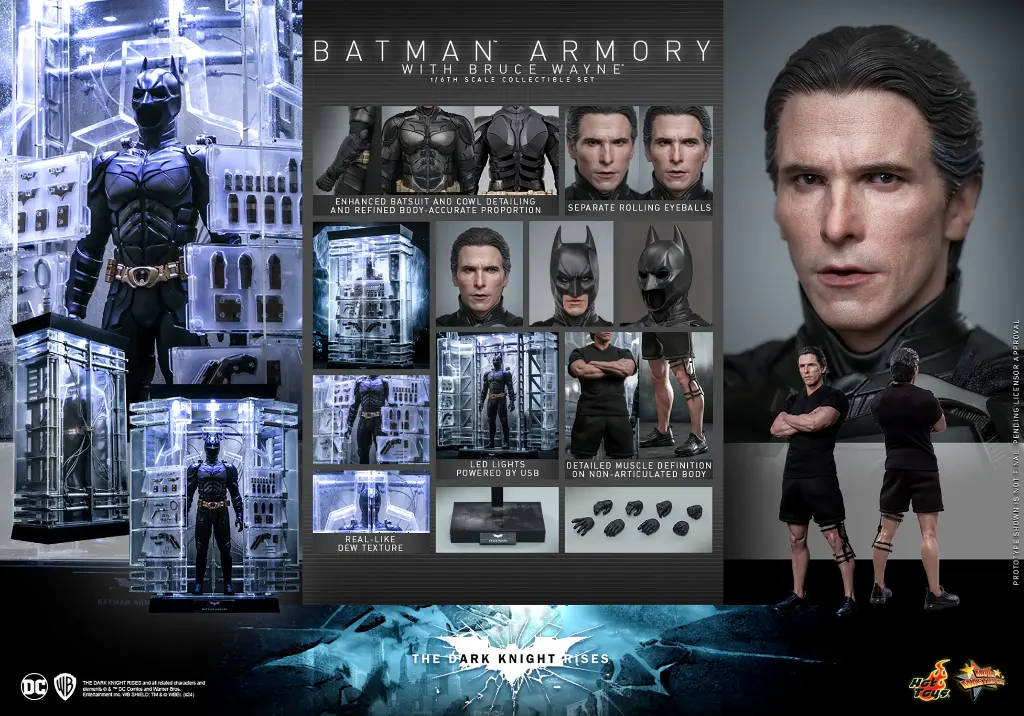 BATMAN ARMORY WITH BRUCE WAYNE – HOT TOYS - PREVENTA
