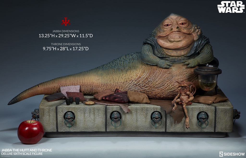 Jabba the Hutt and Throne Deluxe Sixth Scale ” Star Wars: Episode VI- Return of the Jedi” SIDESHOW – PREVENTA