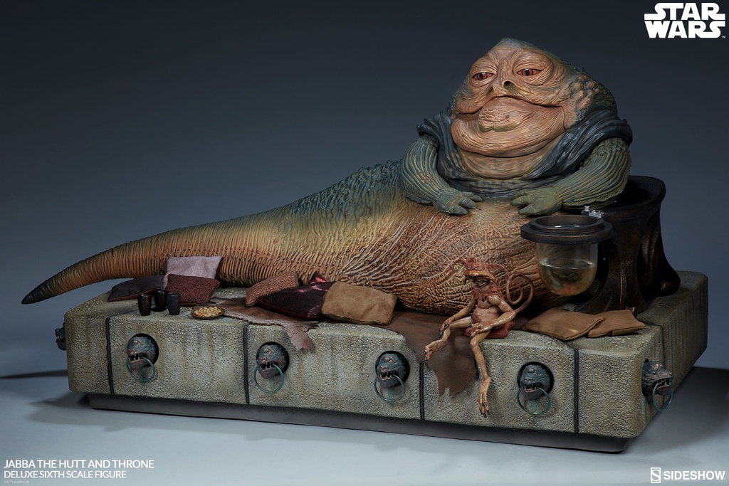 Jabba the Hutt and Throne Deluxe Sixth Scale ” Star Wars: Episode VI- Return of the Jedi” SIDESHOW – PREVENTA