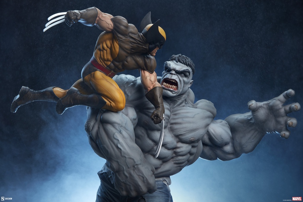 Grey Hulk vs Wolverine Maquette "X-Men" Collectibles - SIDESHOW - PREVENTA