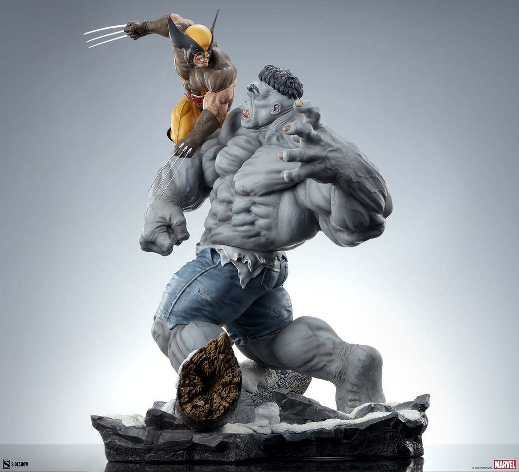 Grey Hulk vs Wolverine Maquette "X-Men" Collectibles - SIDESHOW - PREVENTA