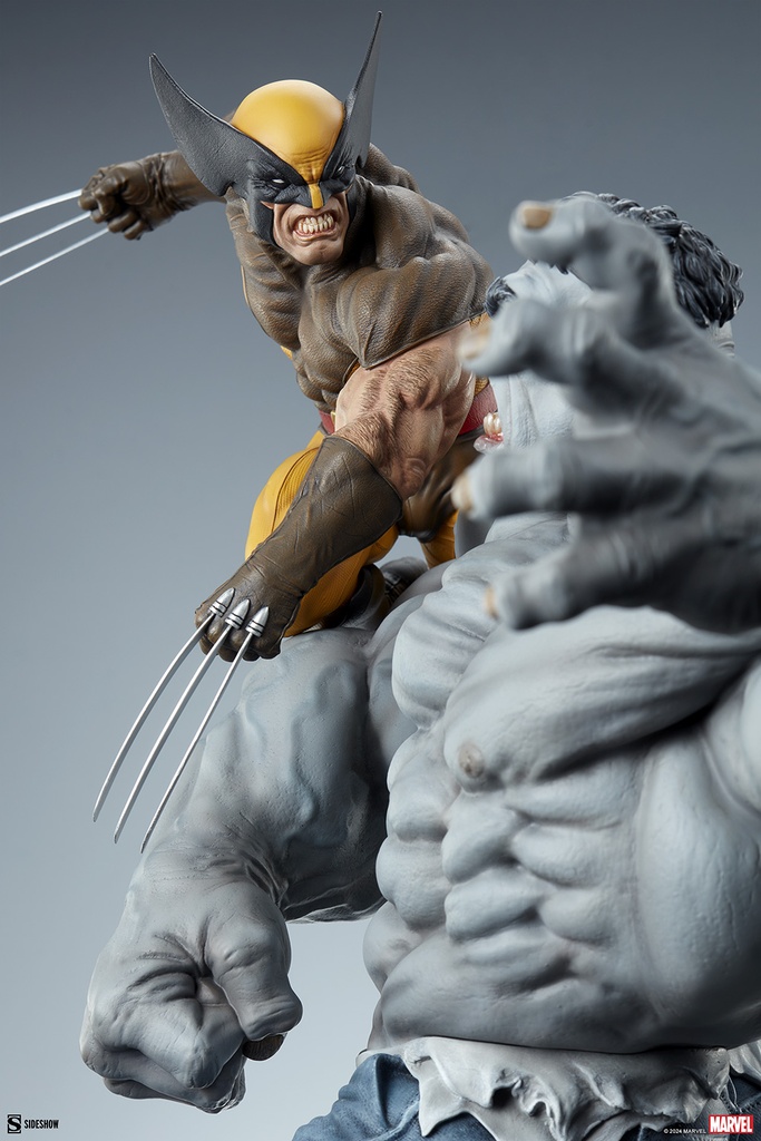 Grey Hulk vs Wolverine Maquette "X-Men" Collectibles - SIDESHOW - PREVENTA