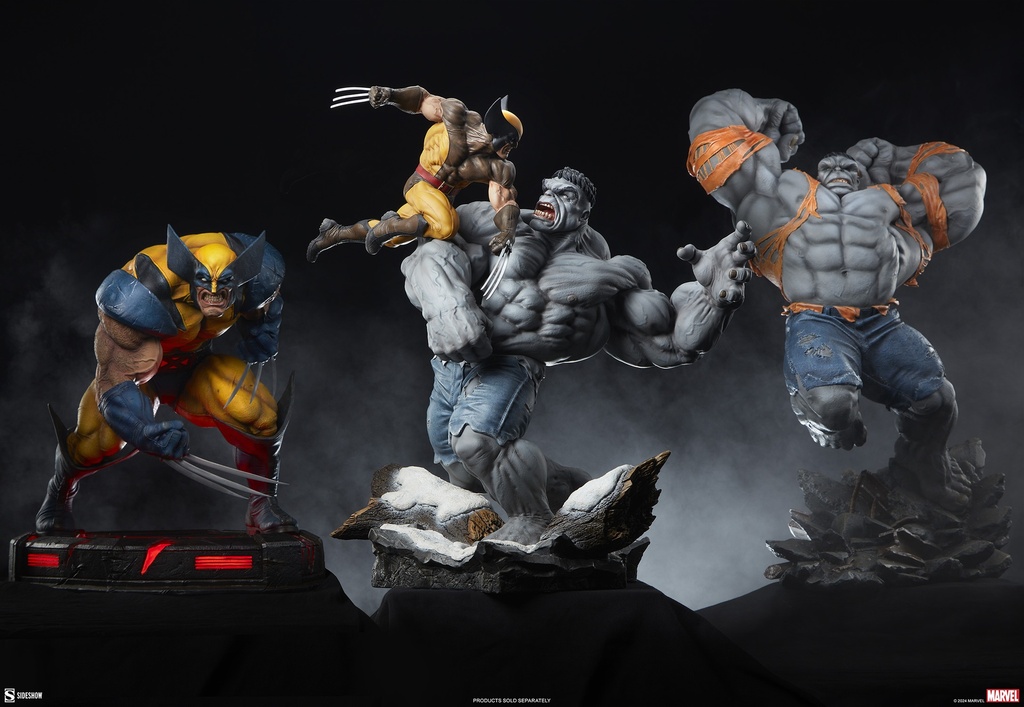 Grey Hulk vs Wolverine Maquette "X-Men" Collectibles - SIDESHOW - PREVENTA
