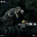 Jurassic Park T-Rex Chase 1/20 Demi Art Scale Limited Edition Statue - Iron Studios - Preventa 