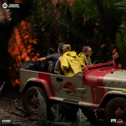 Jurassic Park T-Rex Chase 1/20 Demi Art Scale Limited Edition Statue - Iron Studios - Preventa 