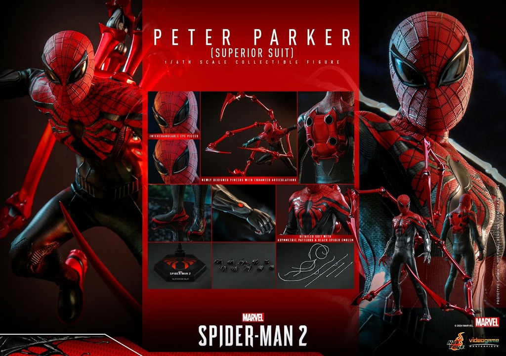 Peter Parker (Superior Suit) "Marvel's Spider-Man 2" HOT TOYS - PREVENTA
