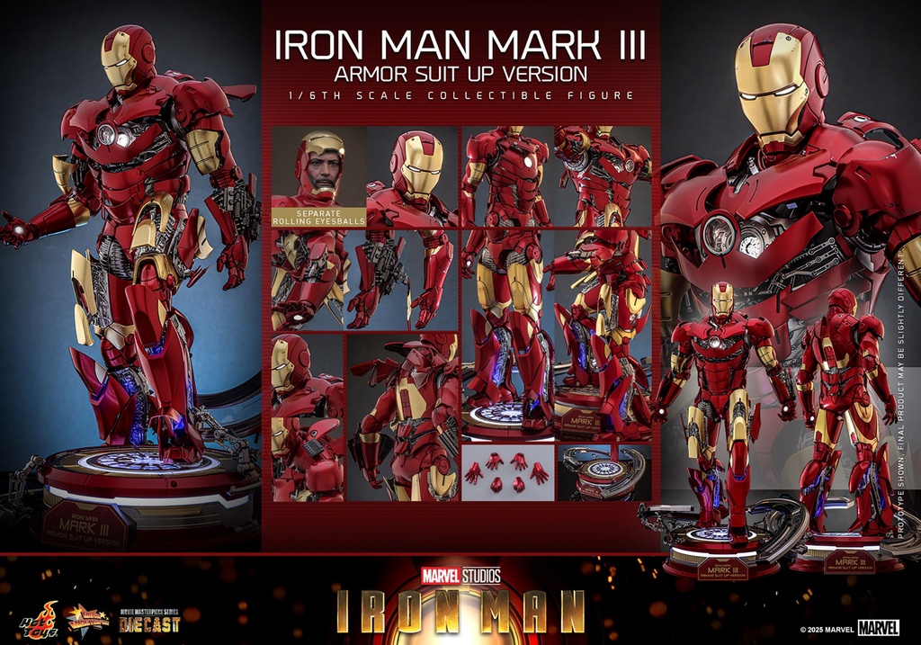  Iron Man Mark III (Armor Suit Up Version) "Iron Man 2008" HOT TOYS – PREVENTA