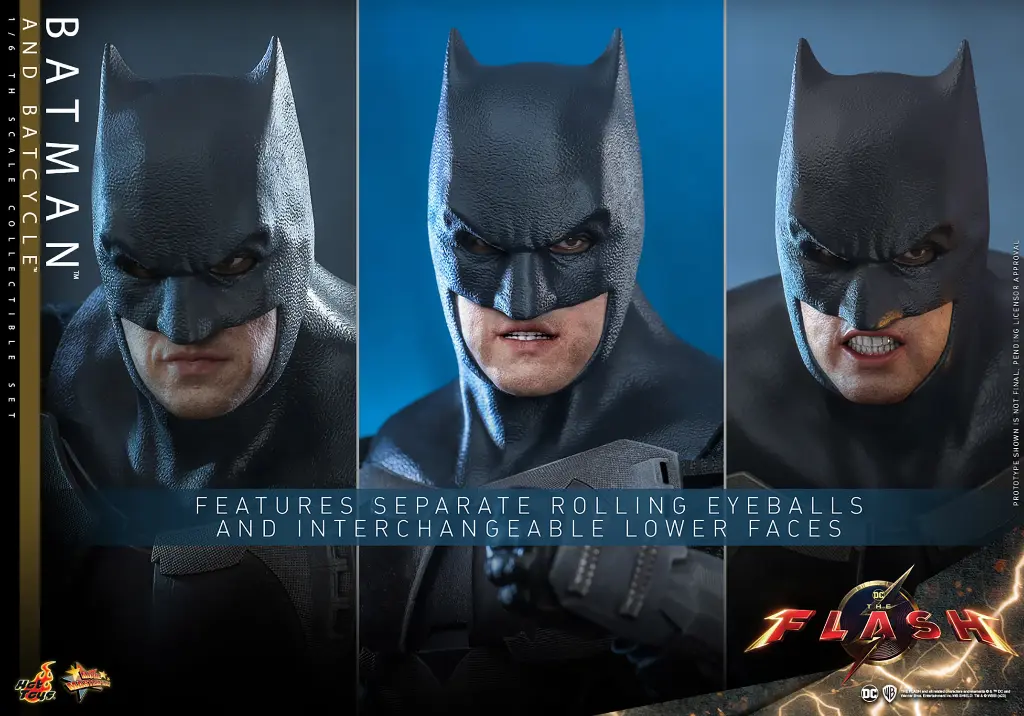 Batman and Batcycle Sixth Scale Figure Set - The Flash (2023) - HOT TOYS