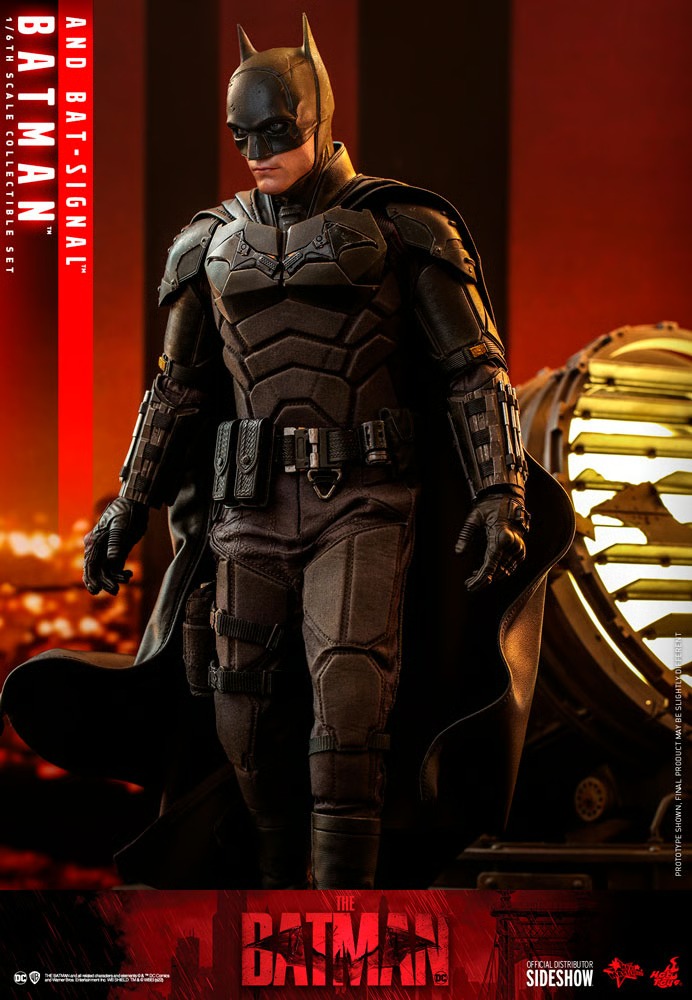 Batman and Bat-Signal 1/6 Set Movie The Batman - HOT TOYS