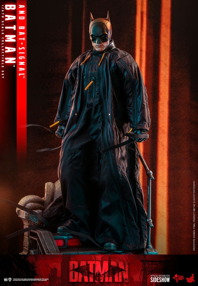 Batman and Bat-Signal 1/6 Set Movie The Batman - HOT TOYS