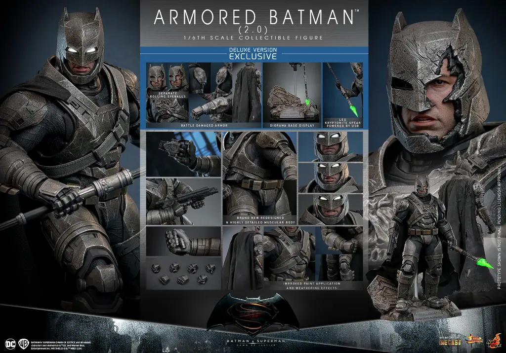 Armored Batman (2.0) (Deluxe Version) Batman vs Superman - HOT TOYS - PREVENTA