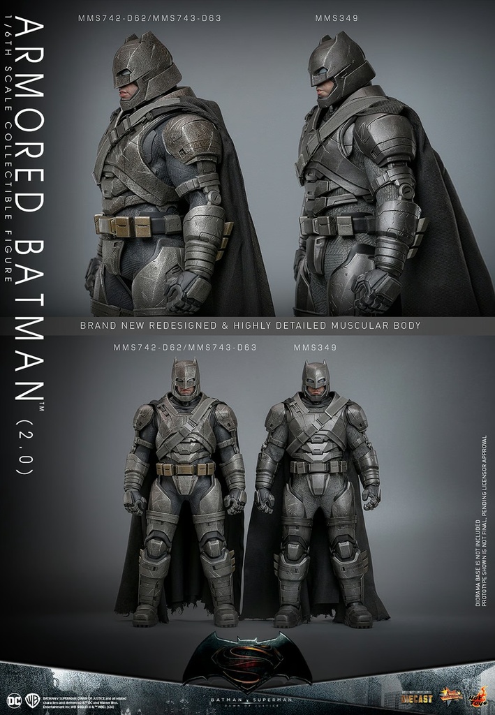Armored Batman (2.0) Batman vs Superman - HOT TOYS - PREVENTA
