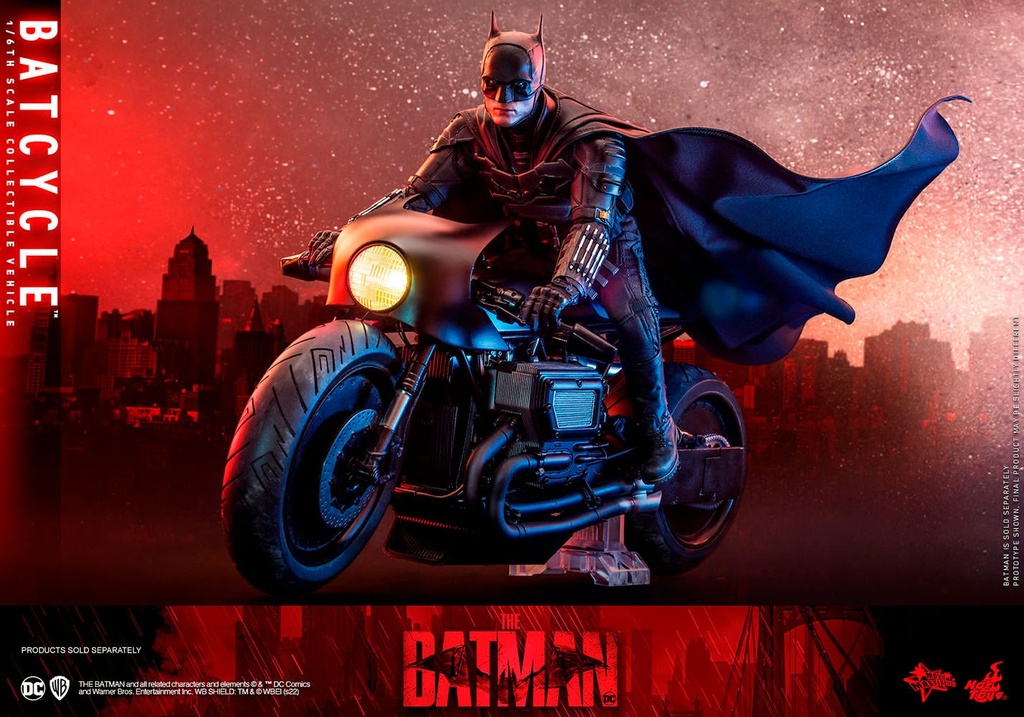 Batcycle Sixth Scale Accessory 1/6 Set Movie The Batman - HOT TOYS