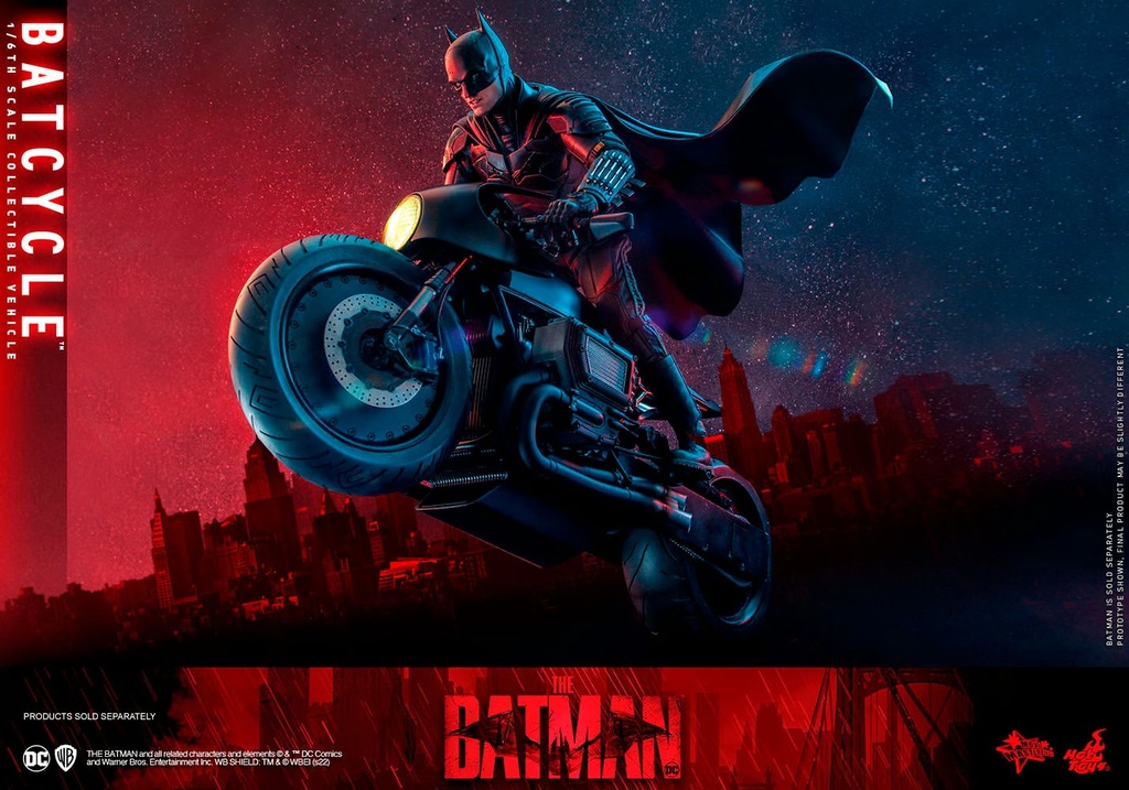 Batcycle Sixth Scale Accessory 1/6 Set Movie The Batman - HOT TOYS