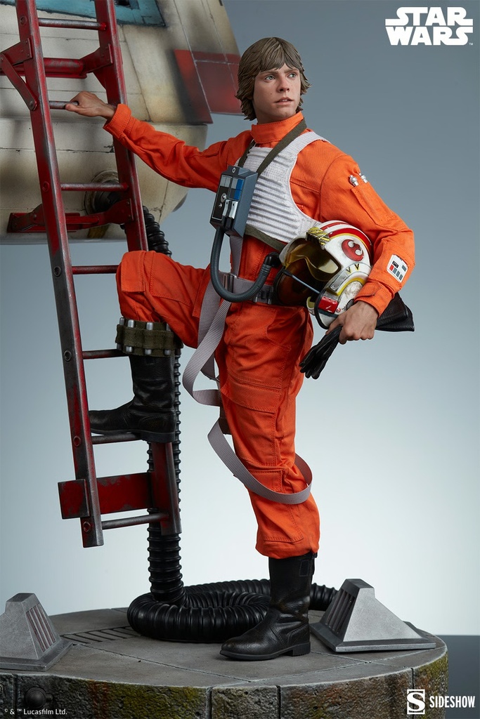 Luke Skywalker & X-Wing Red Five Standing Premium Format - SIDESHOW - PREVENTA