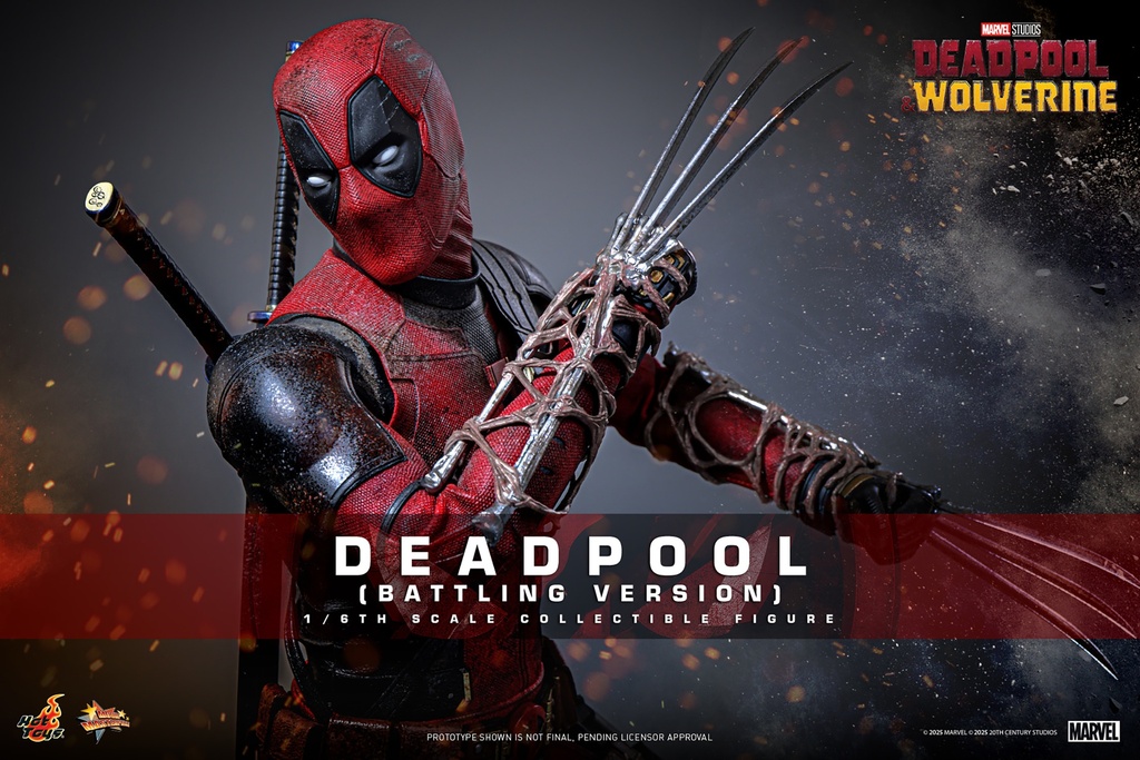 Deadpool (Battling Version) "Deadpool & Wolverine" HOT TOYS – PREVENTA